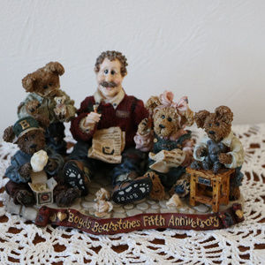 Boyds Bears Accents - Boyds Bear Resin Bearstone 1998 5th Anniversary Boyds Bears Accents - Boyds Bear Resin Bearstone 1998 5th Anniversary